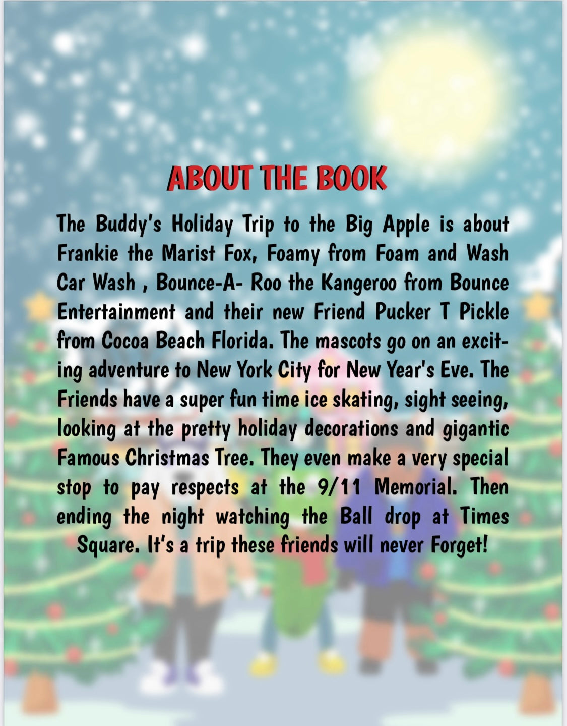 Buddy Hoppers - Winter Book Series "The Buddy's Holiday Trip to the Big Apple (NYC)"
